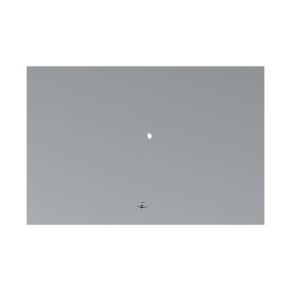 "To The Moon" (Gray) Canvas
