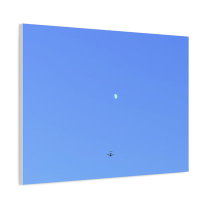 "To The Moon" (Blue) Canvas