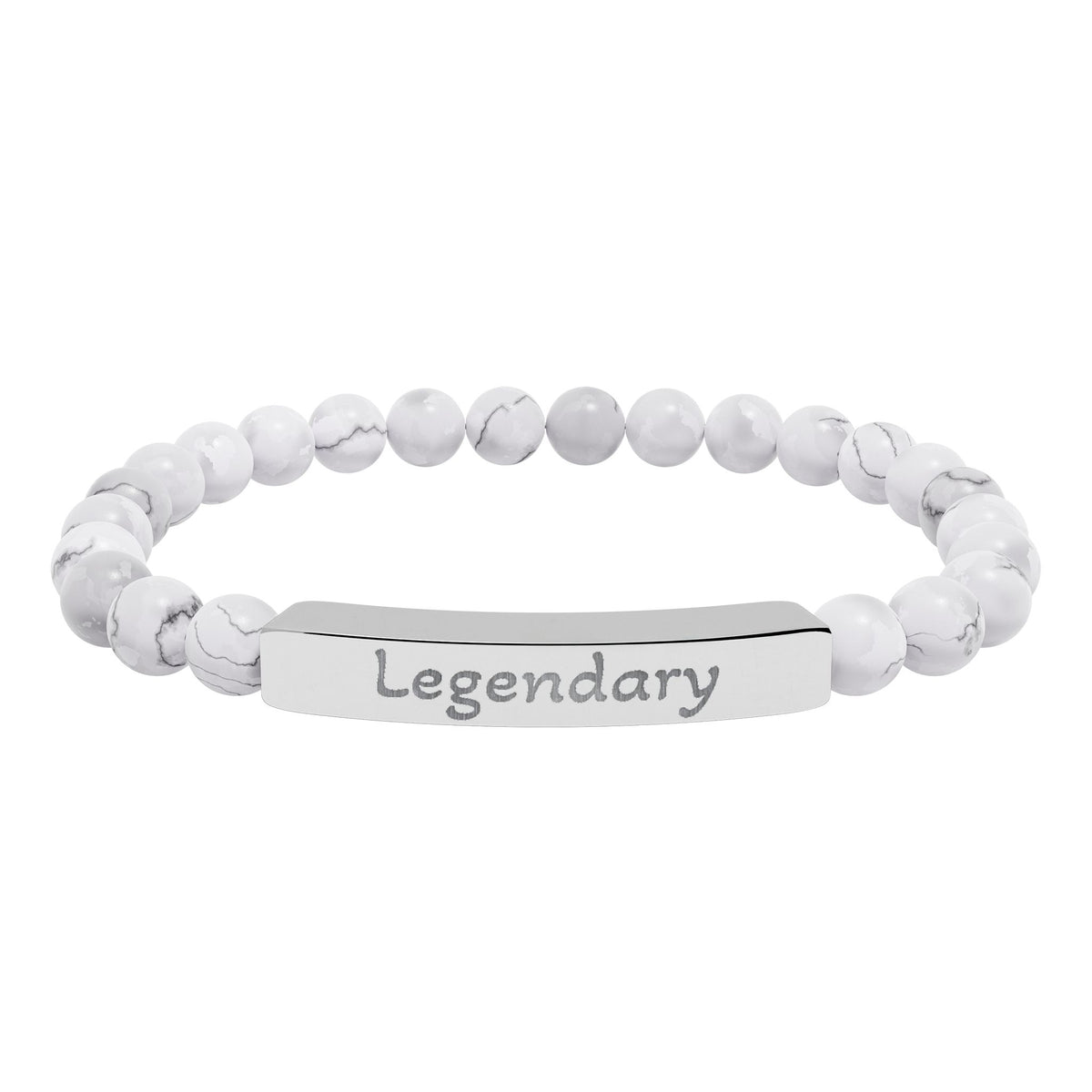 Engraved Stone Bracelet - 'Legendary'