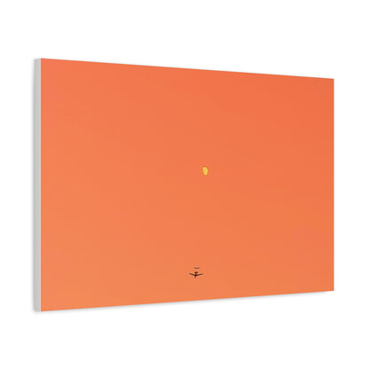 "To The Moon" (Orange) Canvas