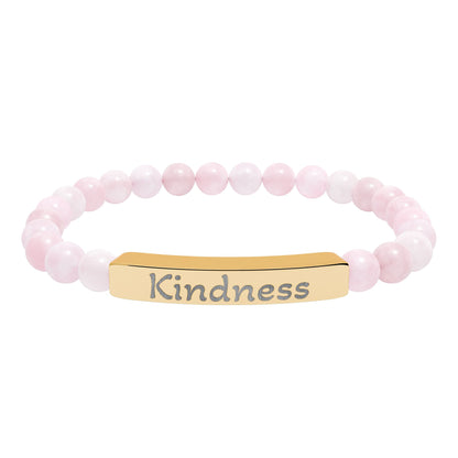 Engraved Stone Bracelet - 'Kindness'