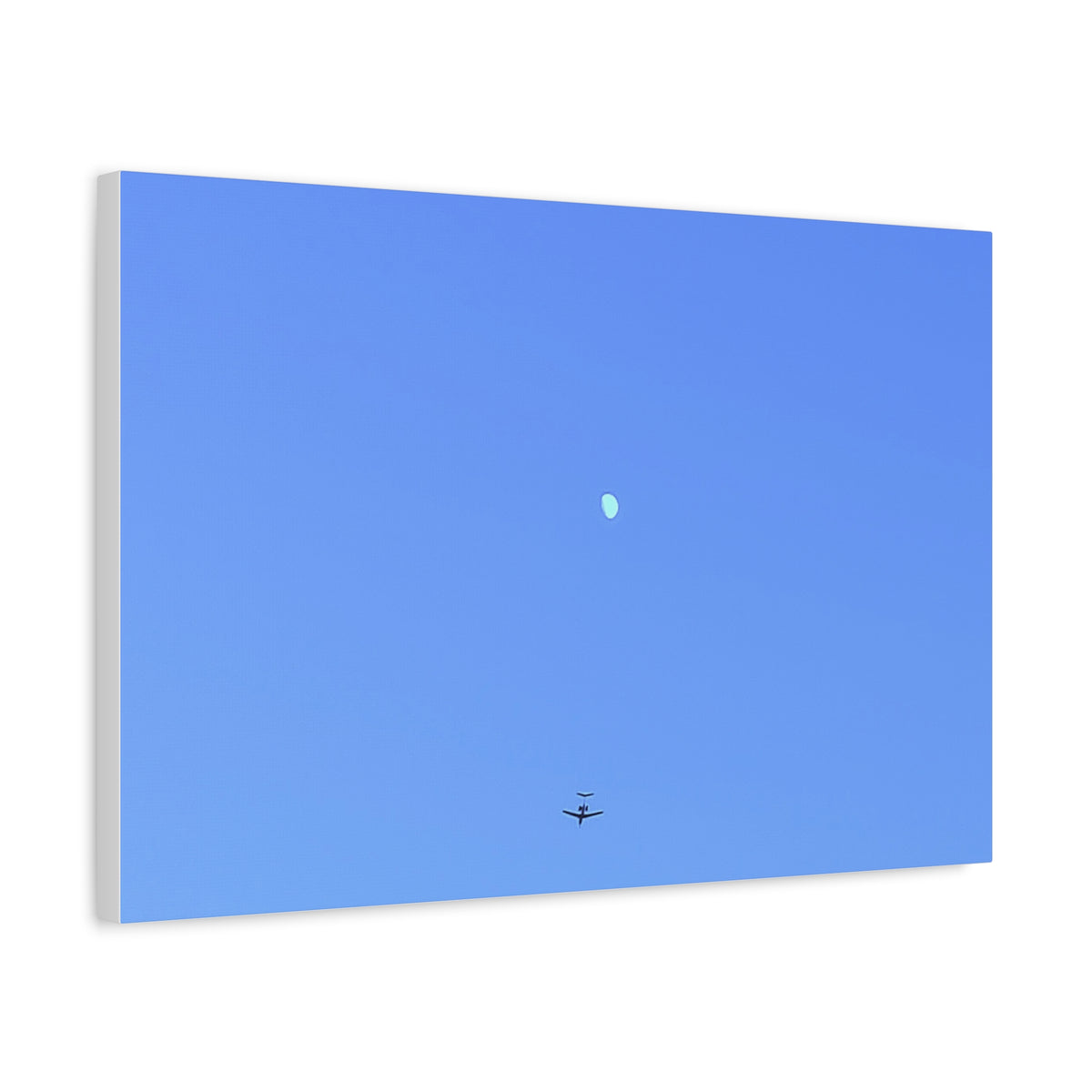 "To The Moon" (Blue) Canvas