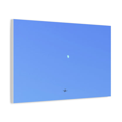 "To The Moon" (Blue) Canvas