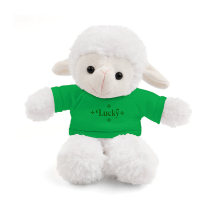 Lucky Tee Plush - Bear, Sheep, Bunny, Jaguar, Panda, or Lion