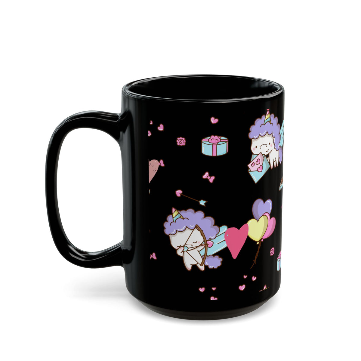 Unicorn Love Mug - Black
