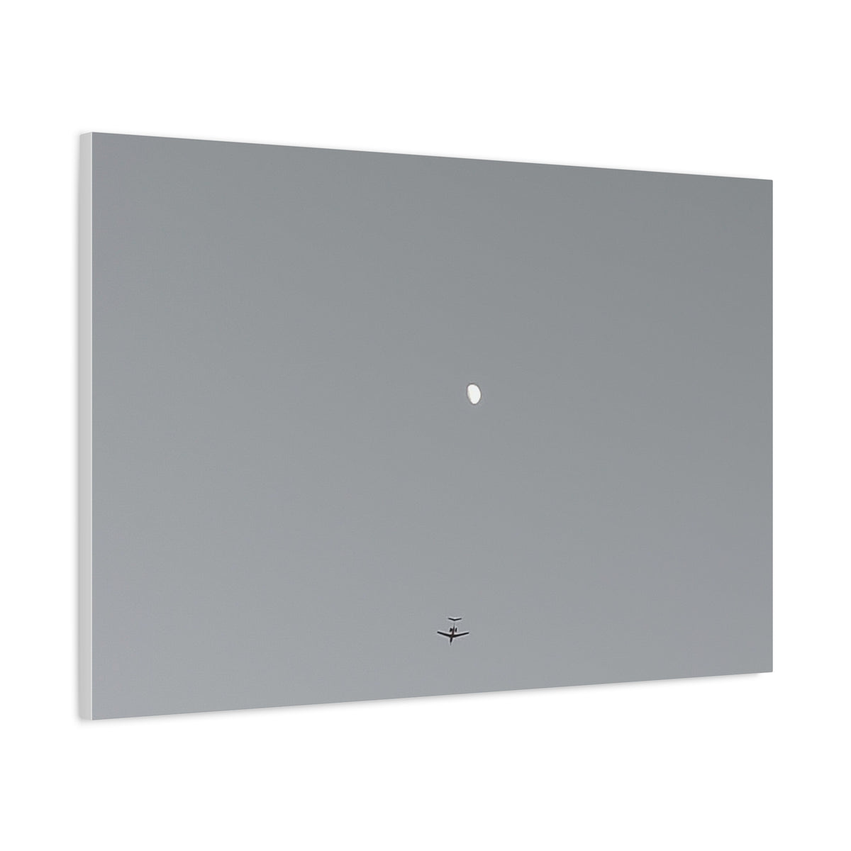 "To The Moon" (Gray) Canvas