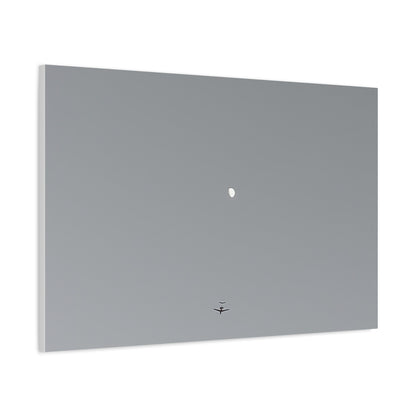 "To The Moon" (Gray) Canvas