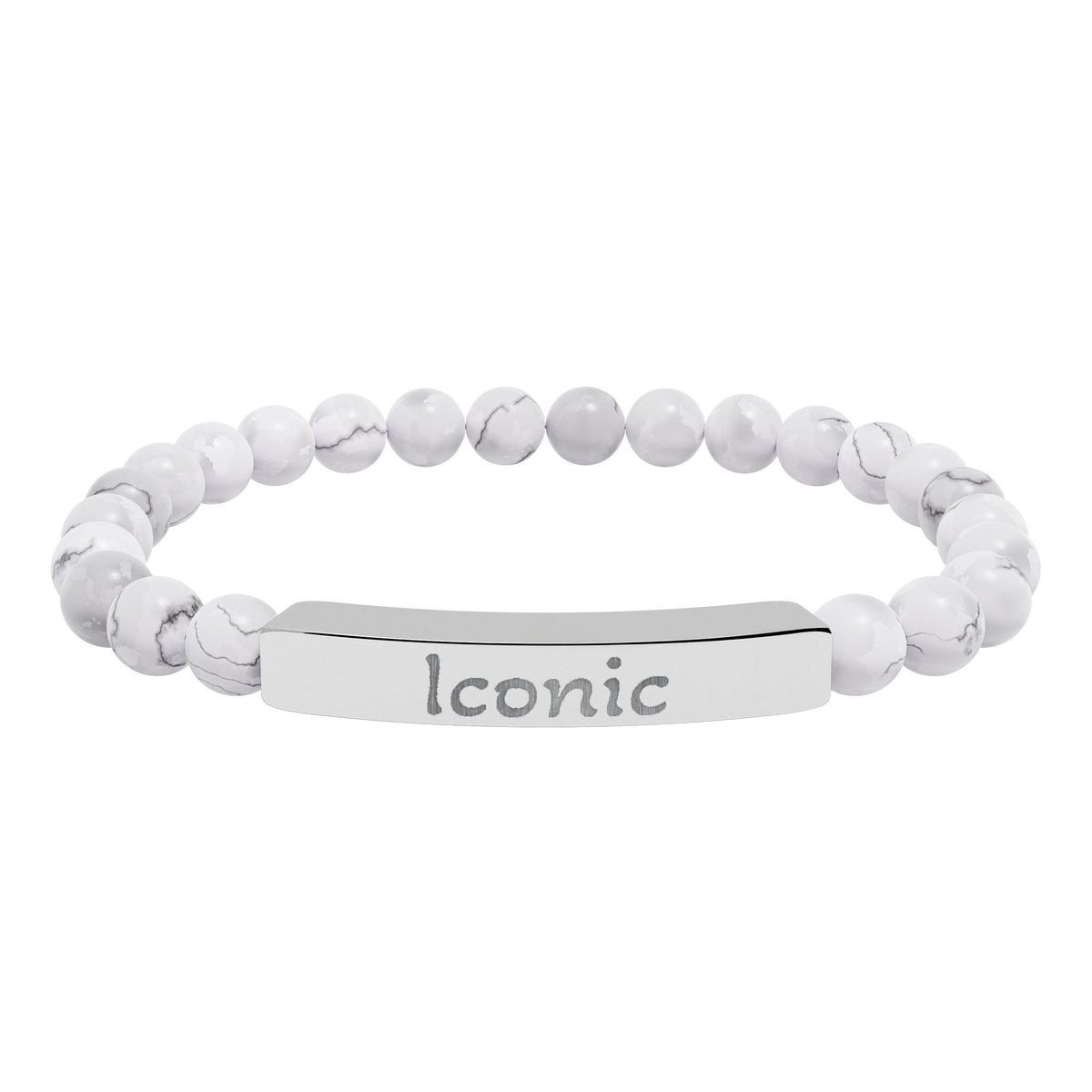 Engraved Stone Bracelet - 'Iconic'