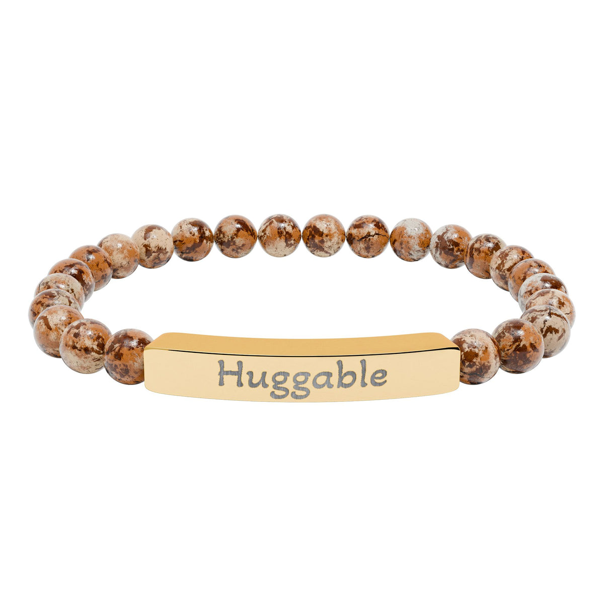 Engraved Stone Bracelet - 'Huggable'