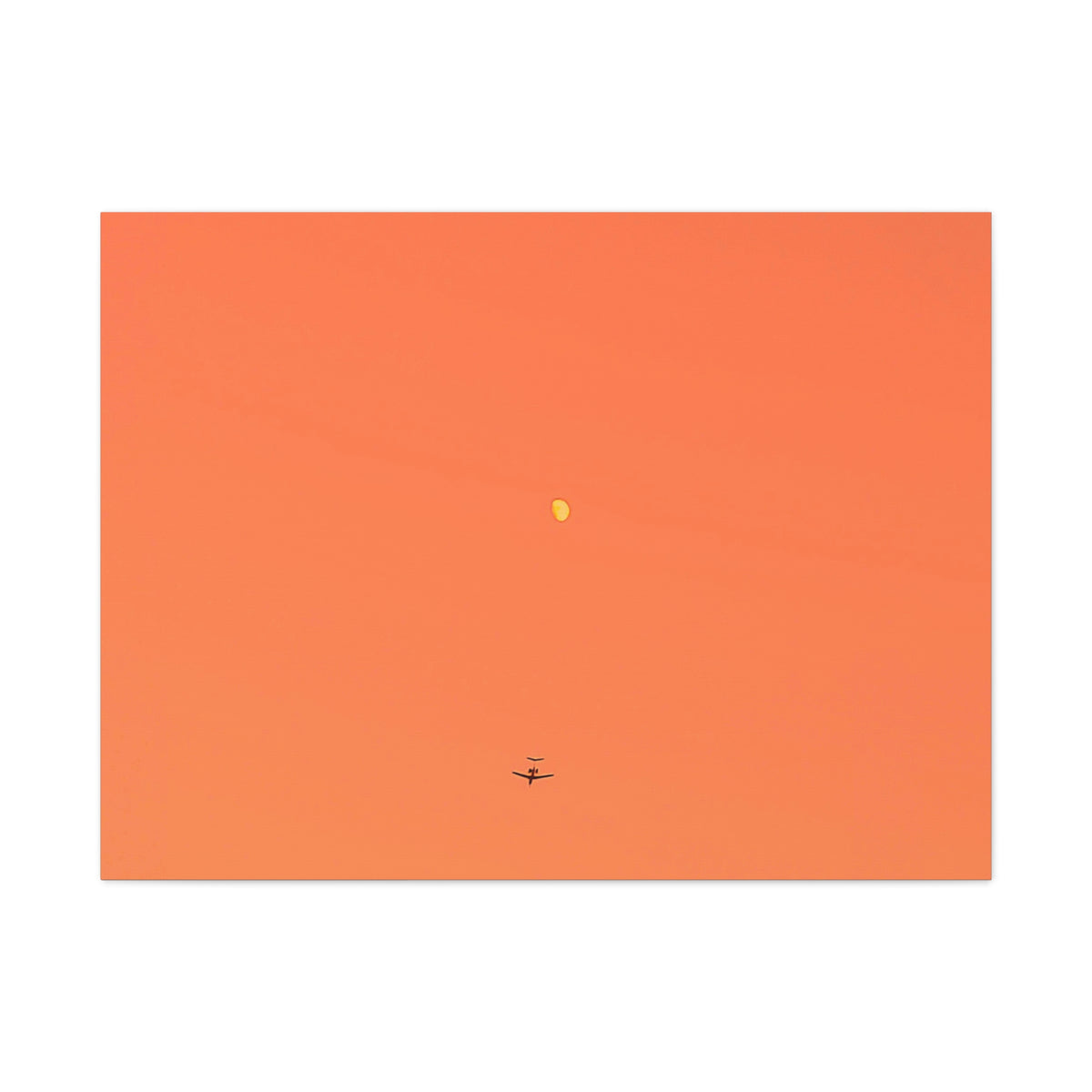 "To The Moon" (Orange) Canvas