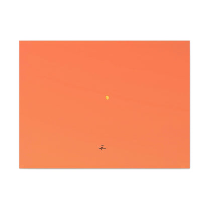 "To The Moon" (Orange) Canvas