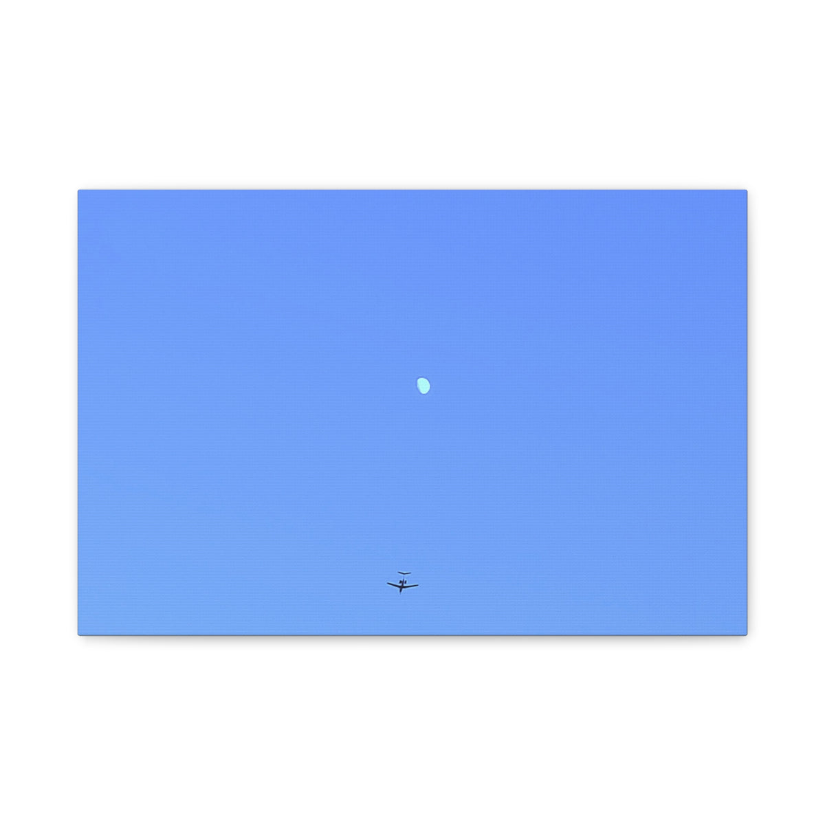"To The Moon" (Blue) Canvas