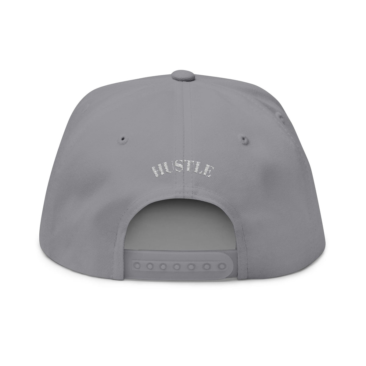 Hustle - Blank Front Flat Bill Snapback Trucker Hat