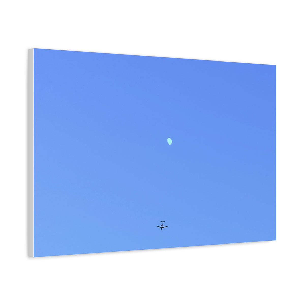 "To The Moon" (Blue) Canvas