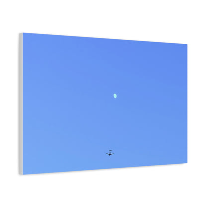 "To The Moon" (Blue) Canvas