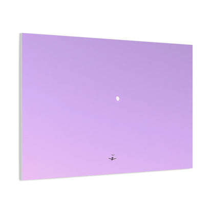 "To The Moon" (Purple) Canvas