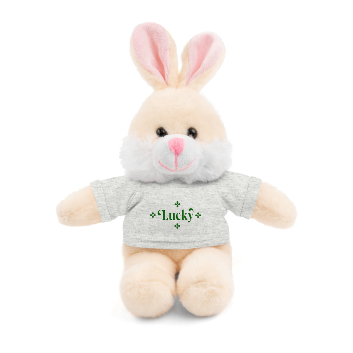 Lucky Tee Plush - Bear, Sheep, Bunny, Jaguar, Panda, or Lion