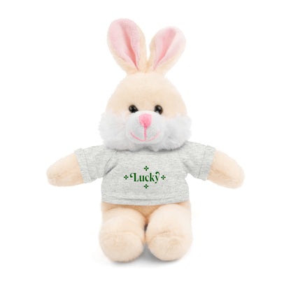 Lucky Tee Plush - Bear, Sheep, Bunny, Jaguar, Panda, or Lion