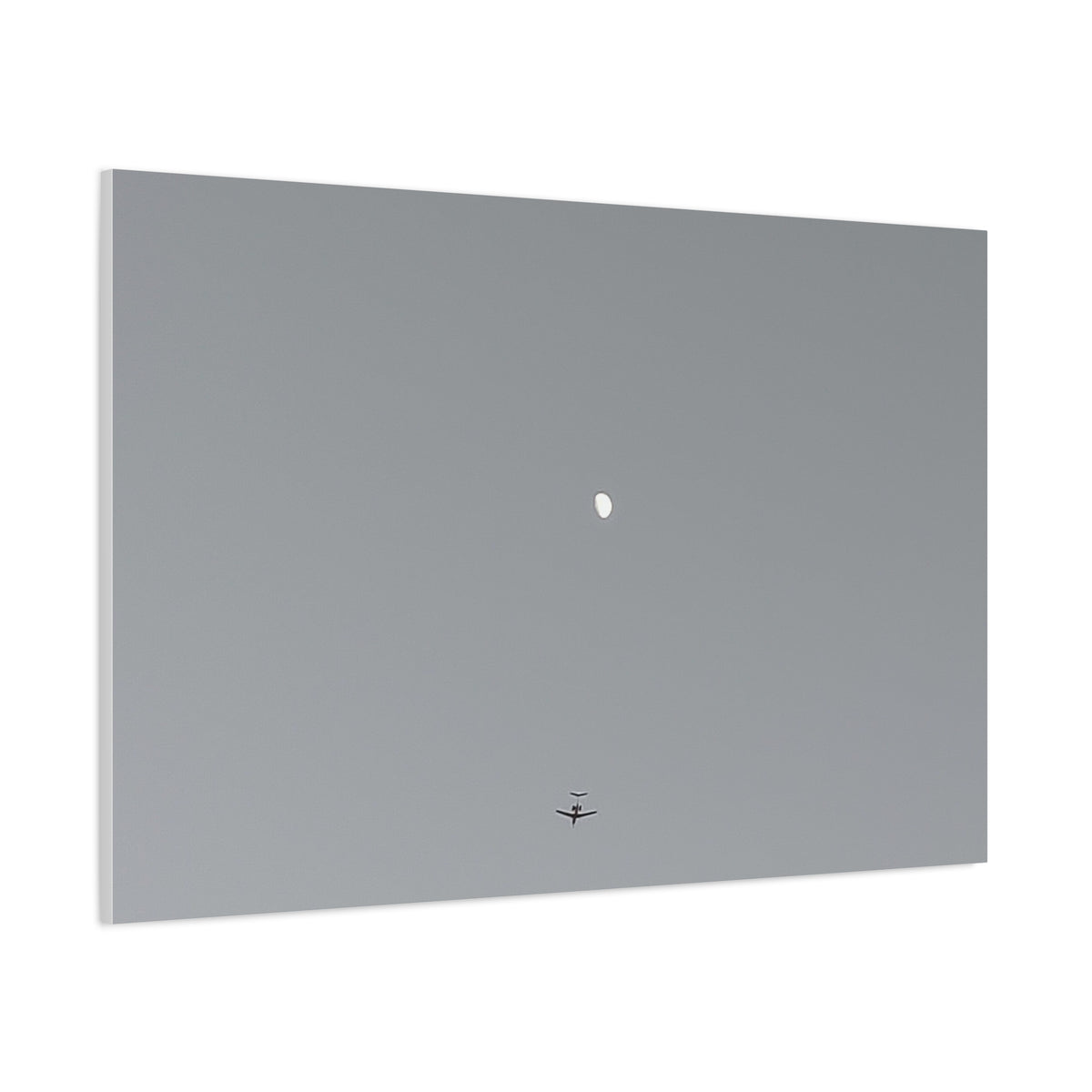 "To The Moon" (Gray) Canvas