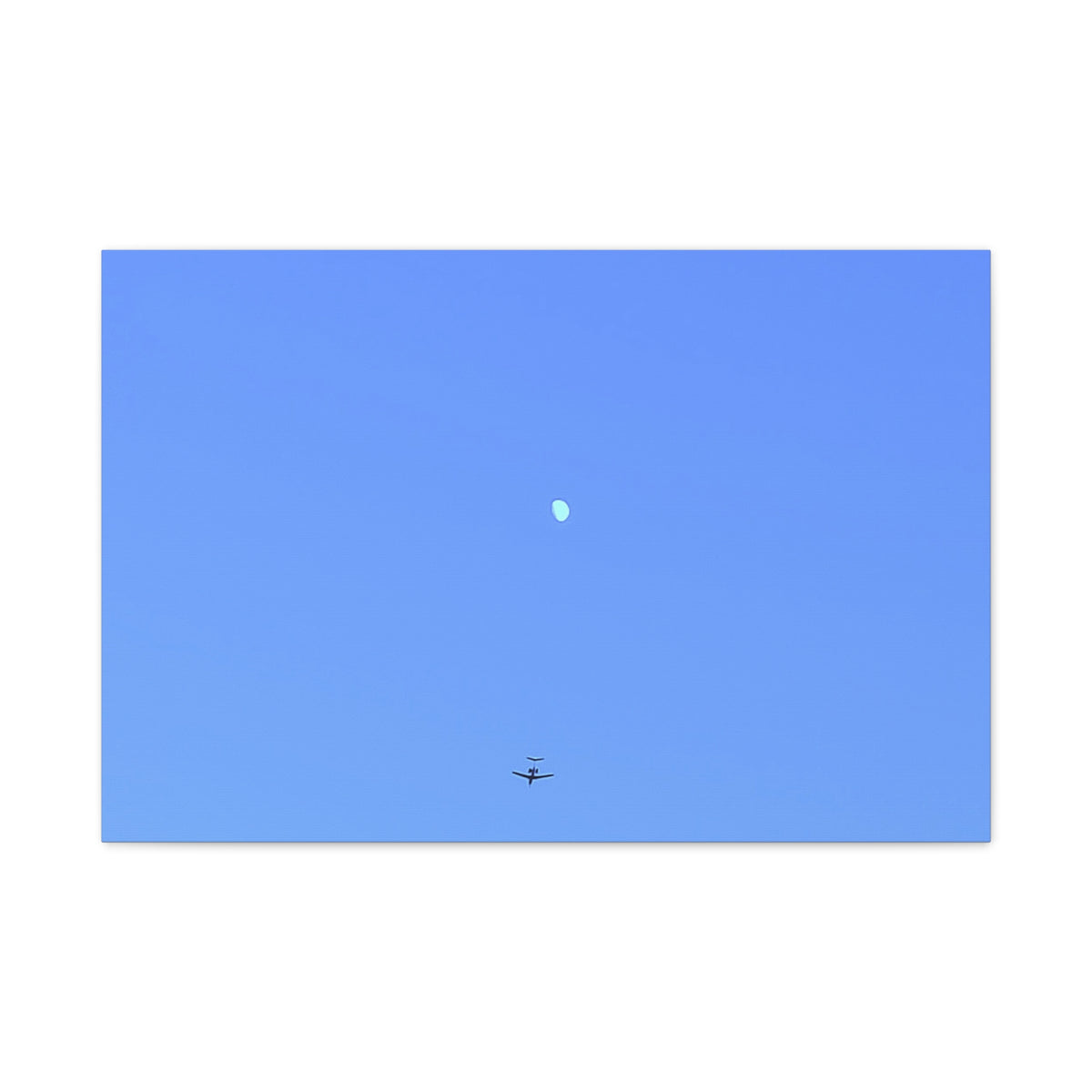"To The Moon" (Blue) Canvas