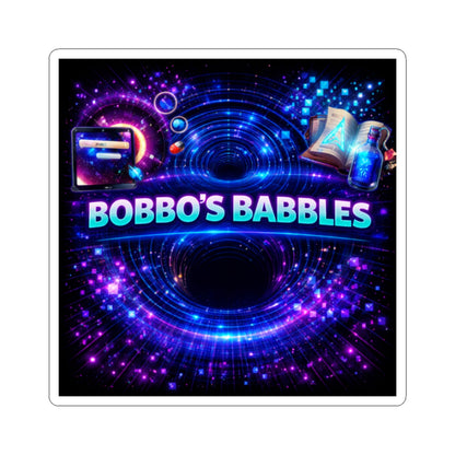 'Bobbo’s Babbles' Matrix Logo Sticker