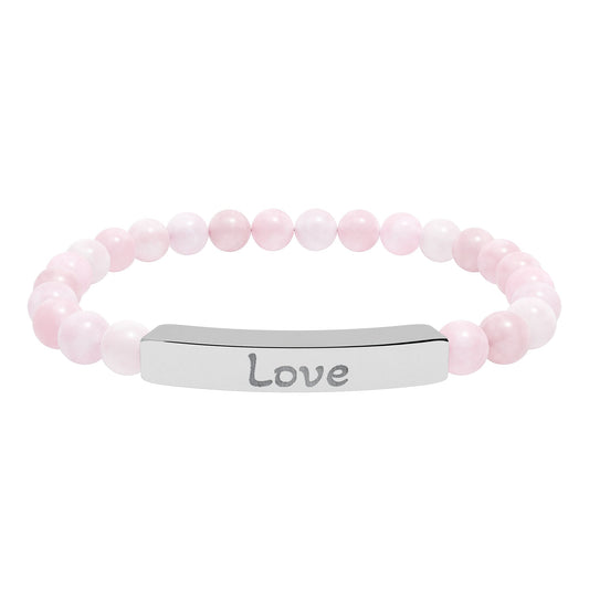 Engraved Stone Bracelet - 'Love'