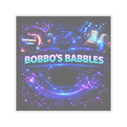 'Bobbo’s Babbles' Matrix Logo Sticker