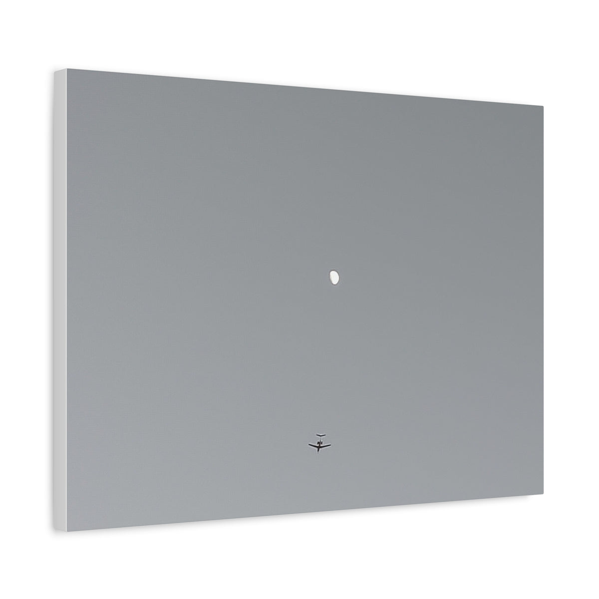 "To The Moon" (Gray) Canvas
