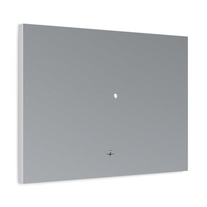 "To The Moon" (Gray) Canvas