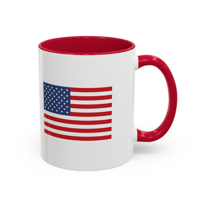 Coffee Mug (11oz & 15oz) - USA Flag - Assorted Colors