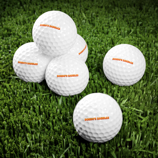 Babbles Logo Golf Balls - 6-pack - Orange