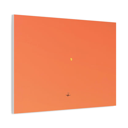 "To The Moon" (Orange) Canvas
