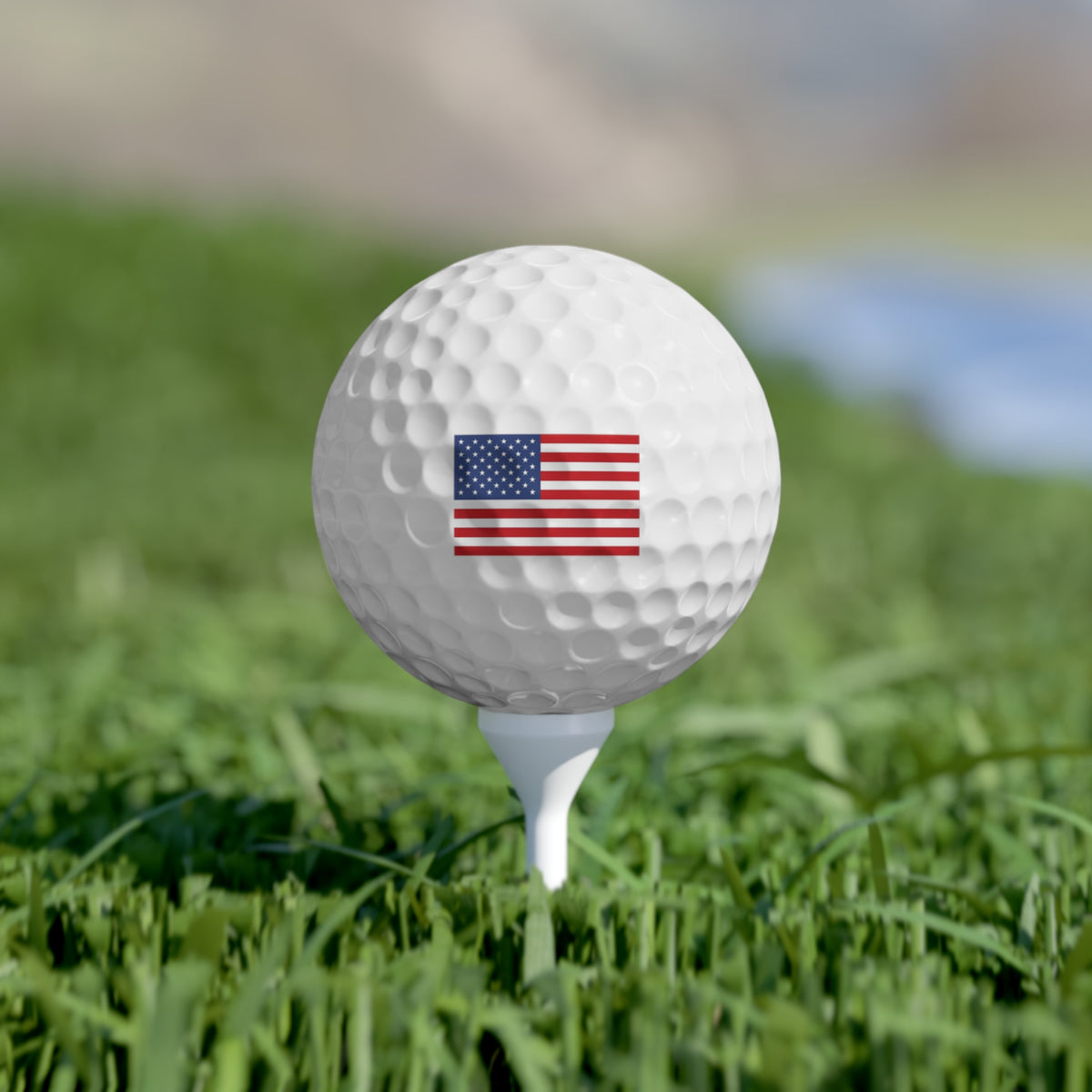 Golf Balls - American Flag - 6-Pack