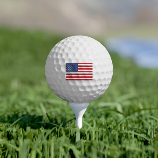 Golf Balls - American Flag - 6-Pack