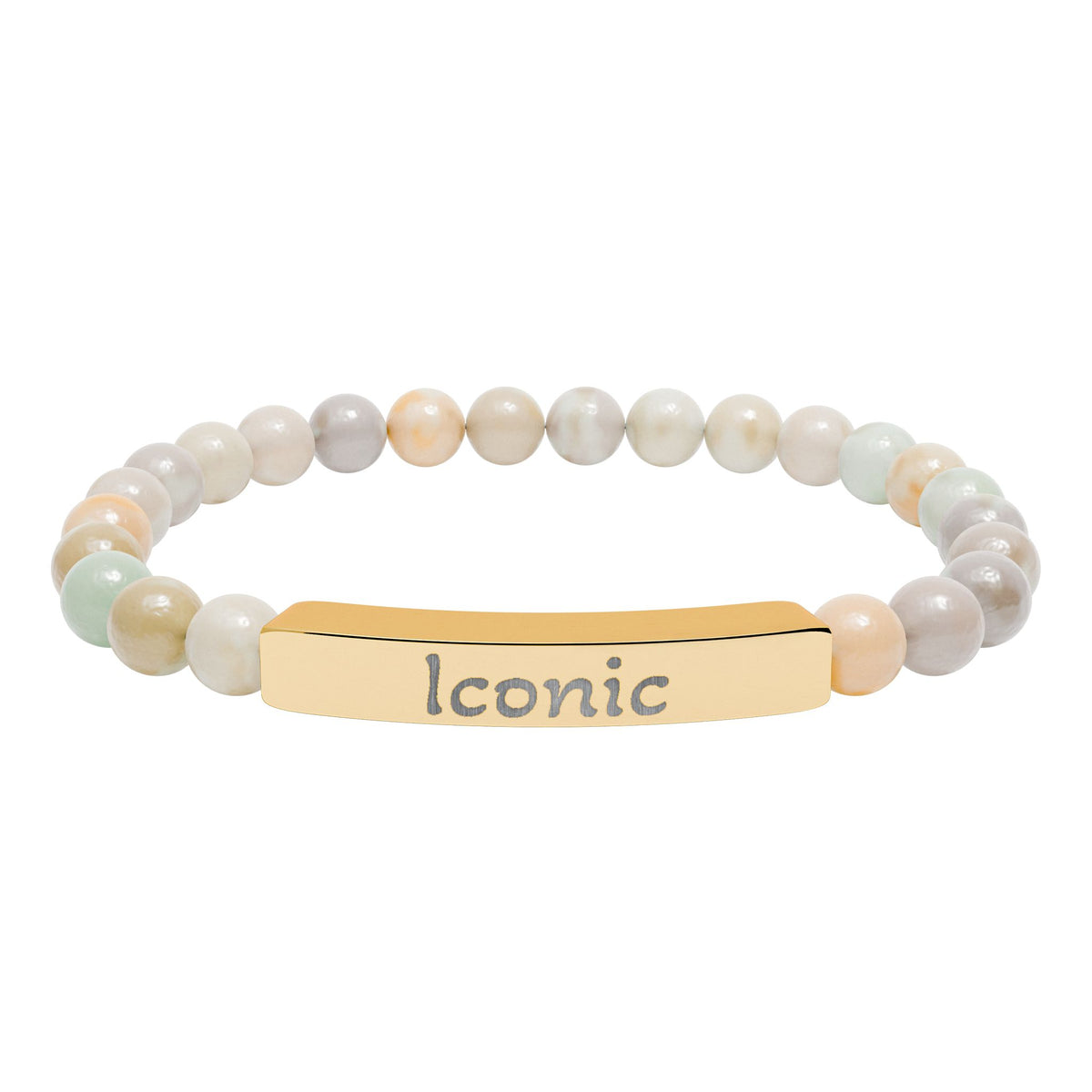 Engraved Stone Bracelet - 'Iconic'