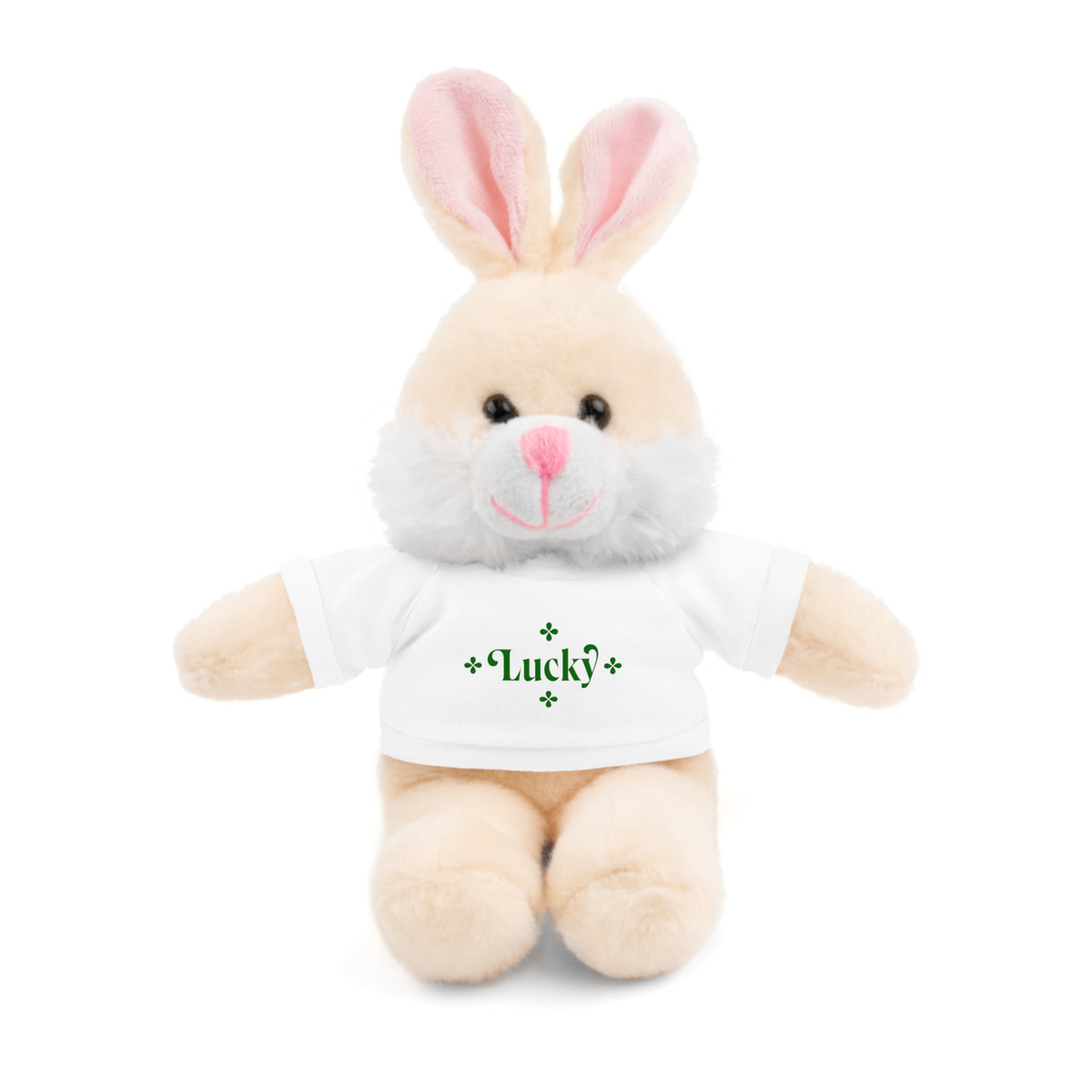 Lucky Tee Plush - Bear, Sheep, Bunny, Jaguar, Panda, or Lion