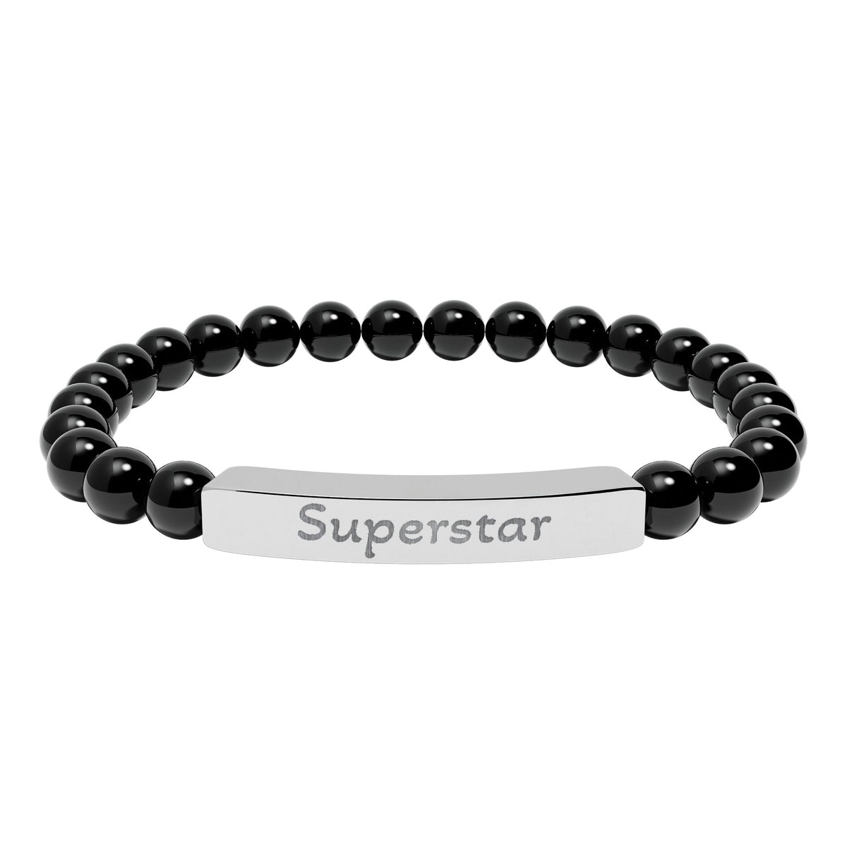 Engraved Stone Bracelet - 'Superstar'