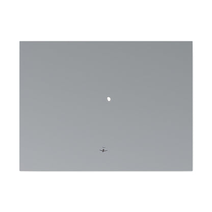 "To The Moon" (Gray) Canvas