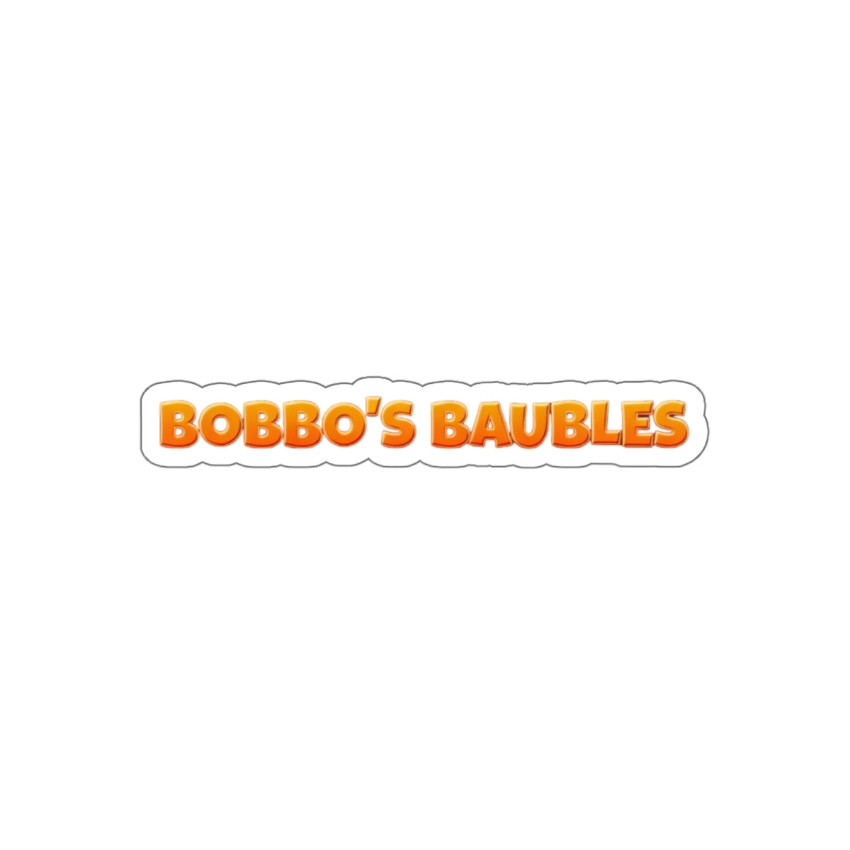Baubles Sticker - Orange