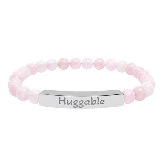 Engraved Stone Bracelet - 'Huggable'