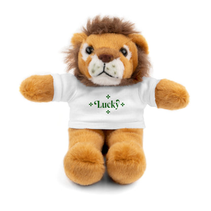Lucky Tee Plush - Bear, Sheep, Bunny, Jaguar, Panda, or Lion