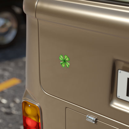 Four-Leaf Clover Die-Cut Sticker — Waterproof/Outdoor