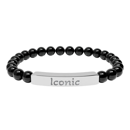 Engraved Stone Bracelet - 'Iconic'