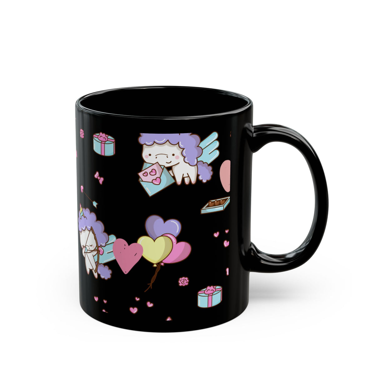 Unicorn Love Mug - Black
