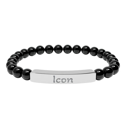 Engraved Stone Bracelet - 'Icon'