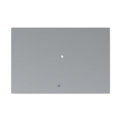 "To The Moon" (Gray) Canvas