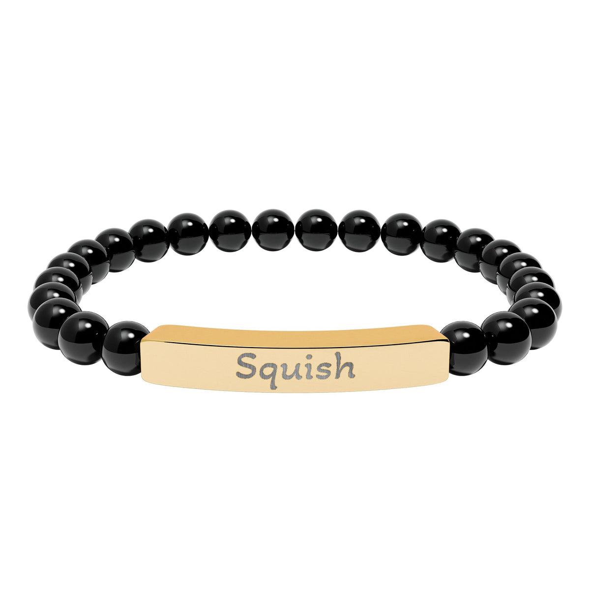 Engraved Stone Bracelet - 'Squish'