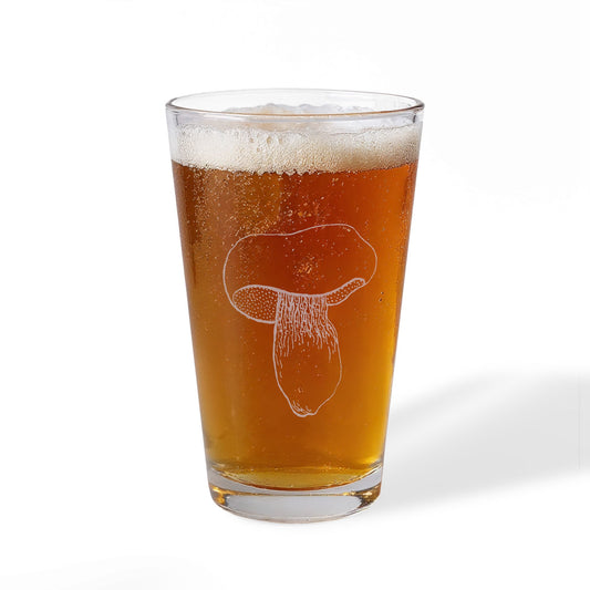 Etched 16oz Pint Glass – Mushroom 3