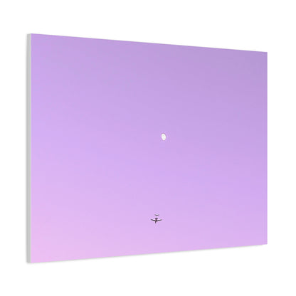 "To The Moon" (Purple) Canvas