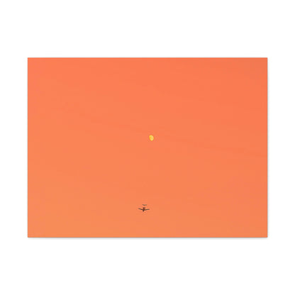 "To The Moon" (Orange) Canvas